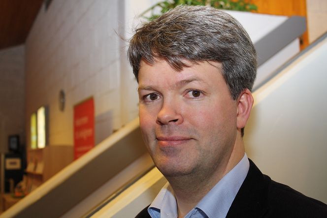 POSITIV: Audun Lågøyr i BNL forteller at flertallet i byggenæringen ser lyst på 2014. Likevel har andelen som frykter fremtiden økt. Svart arbeid får skylden.