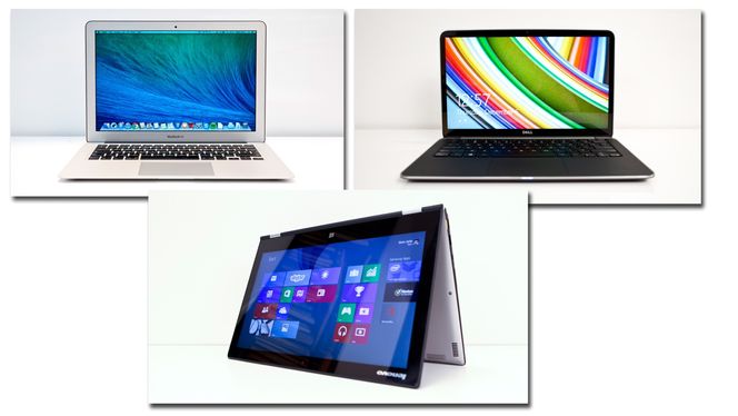 KonklusjonDe beste ultrabookene: Macbook Air, Lenovo Ideapad Yoga 2 Pro og Dell XPS 13.