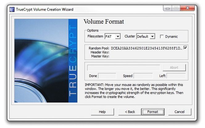 I et av krypteringsstadiene, skal tilfeldige bevegelse av datamusa sørge for økt kryptografisk sikkerhet.