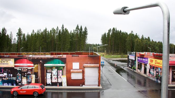 Fasadene formidler Harlem, skogen skriker Sverige. Foreløpig har Astazero fire kvartaler, men det er planlagt flere i byggetrinn to.