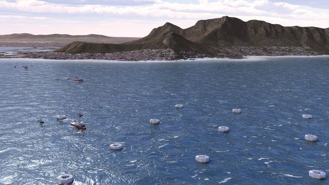 Slik ser studentene for seg at prosjektet kan bygges ut i større skala, her i parkversjon.