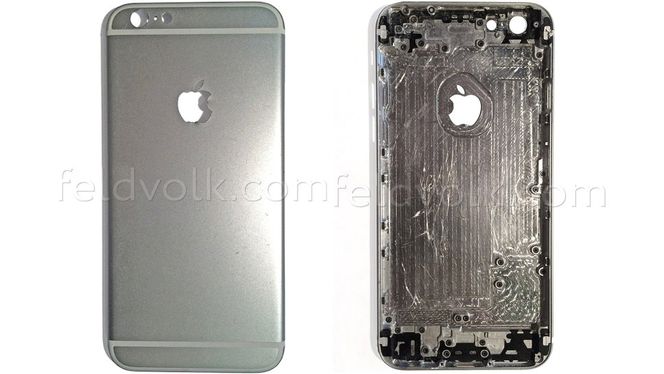 Dette skal være bakdekselet til iPhone 6 med 4,7 tommers skjerm.