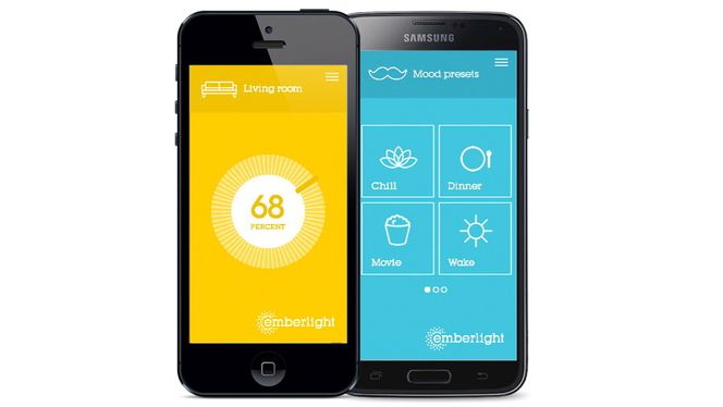 Lyspærene kan styres av iPhone 4 eller nyere, og Android-telefoner med støtte for Bluetooth LE.