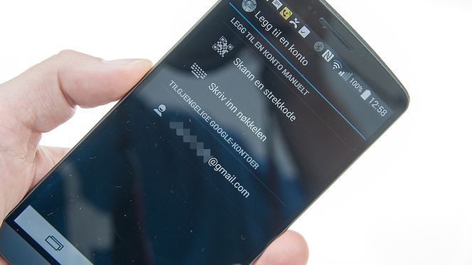 Det er lett å legge til nye kontoer i kodeappen til Google.