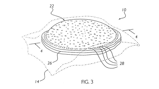 Dette er det berømte «peanut butter jelly»-patentet, som kan gi hindringer for de som vil ta av skorpa på to brødskiver, legge pålegg inni og forsegle.
