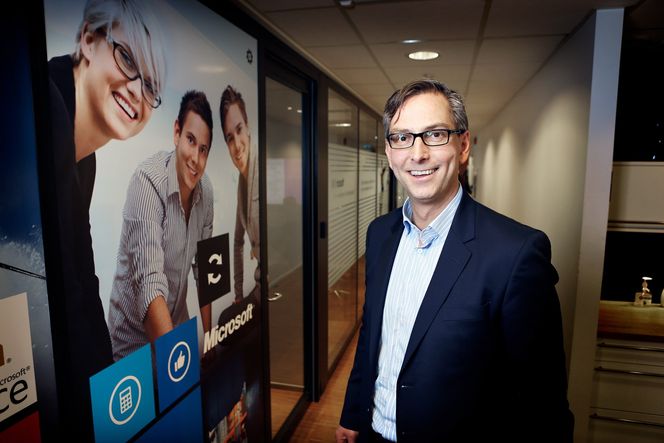 Vil endre: Microsofts­jef Michael Jacobs gleder seg over å være i en posisjon hvor han kan påvirke utviklingen av it her i landet.