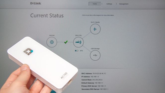 DIR-510L har et enkelt webgrensesnitt, og gjøres klar på et øyeblikk.
