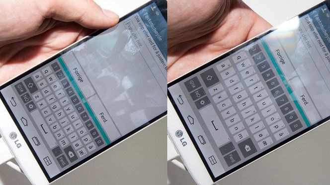 Du kan justere tastaturstørrelsen etter eget ønske.