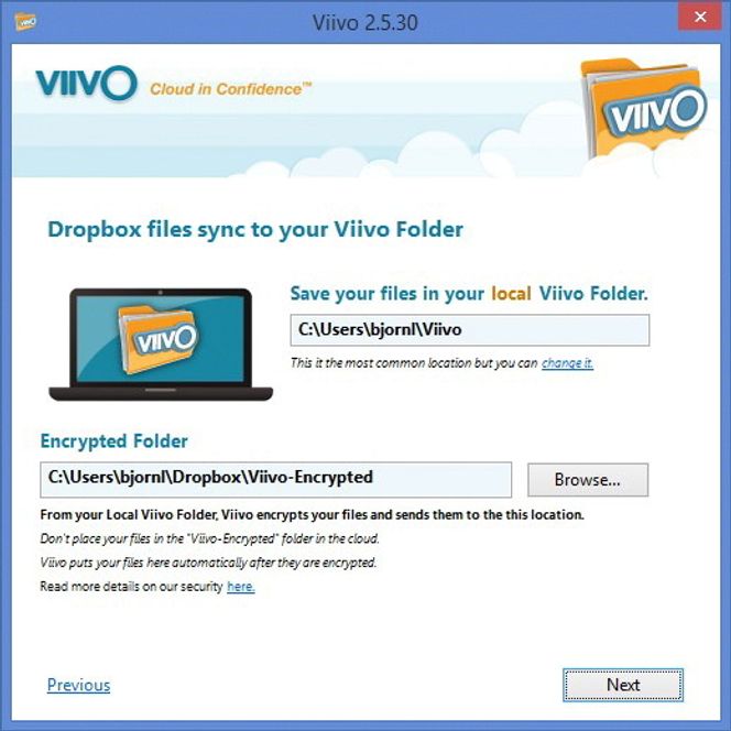 Du kan selv velge navn på mappene som skal pares