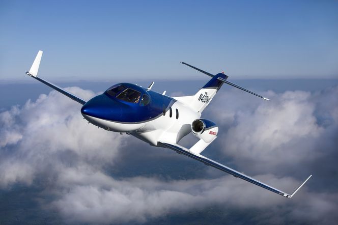 Honda Jet-designen kjennetegnes blant annet av snute og vinger som gir naturlig laminære luftstrømmer og turboviftemotorer montert oppå vingene.