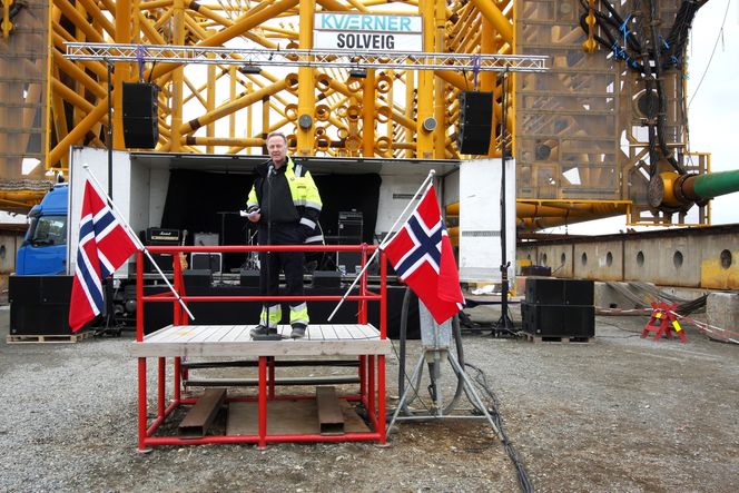 Valgte norsk: Lundins plassjef ved verftet i Verdal, Torstein Alm, er svært glad for at jacket-kontrakten gikk til Norge. – Kvaliteten bygges der arbeidet gjøres første gang, sier han.