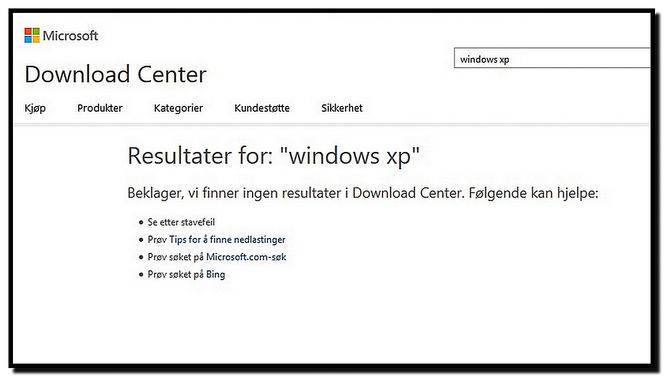 Responsen på dette forsøket på å hente ned XP-relaterte produkter taler sitt tydelige språk om at noe er i ferd med å gå ut på dato.