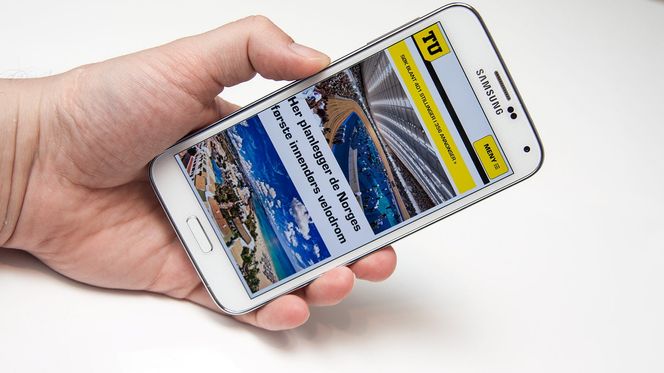 Samsung Galaxy S5 er en super surfemobil.