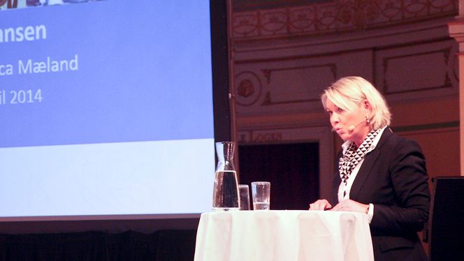 Næringsminister Monica Mæland inviterte de 12 nominerte til Eksportprisen til sitt kontor.