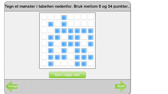 Mønster kan brukes istedenfor passord.