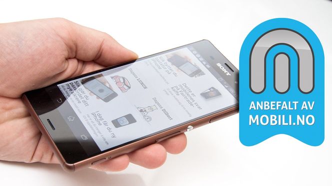 Vi anbefaler Sony Xperia Z3.
