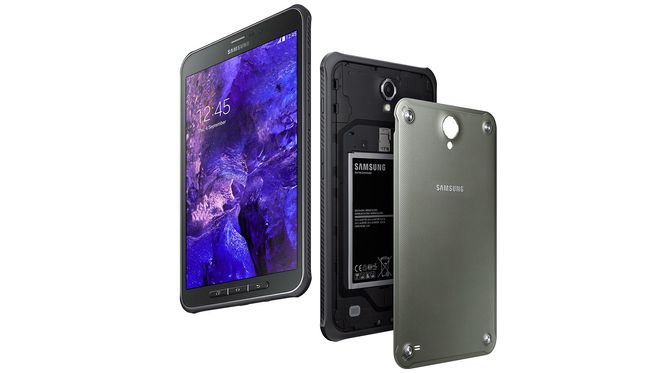 Galaxy Tab Active har utskiftbart batteri.