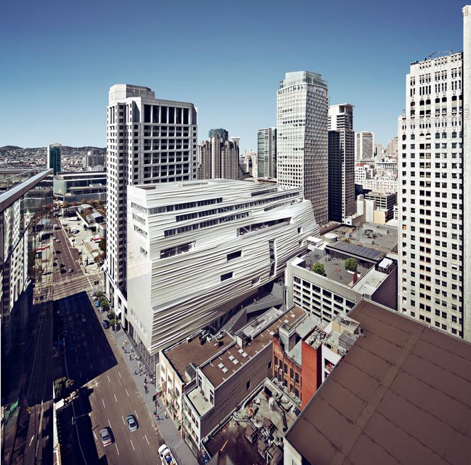 Kunstmuseumet SF Moma i San Francisco er opprinnelig tegnet av den sveitsiske arkitekten Mario Botta. Nå jobber Snøhetta med en betydelig utvidelse.