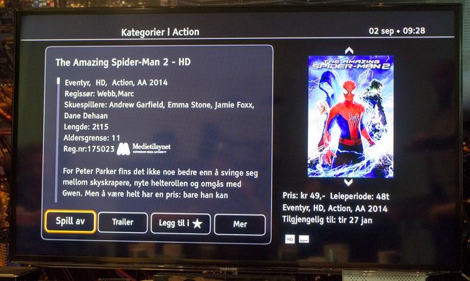 Mer: Vil du ha mer av den typen film du har sett på, eller mer fra de samme sluespillerne eller regisørene er det bare å trykke på