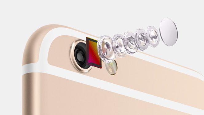 iPhone 6 er utstyrt med et 8 MP iSight-kamera med en ny sensor som skal gjøre at iPhone 6 angivelig skal fokusere bedre enn noen sinne.
