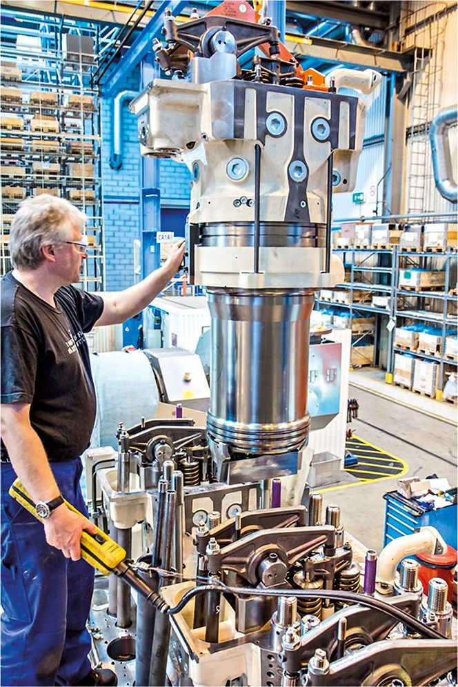 Sylinderdiameteren er noen millimeter større for gassversjon av B33:45.