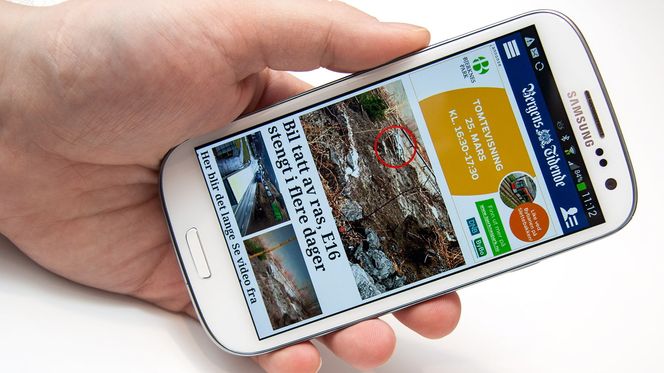 Vi opplever litt problemer med nettleseren på telefonen.