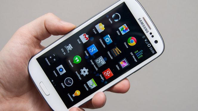 Ingen Samsung-apper å spore i menyen her.