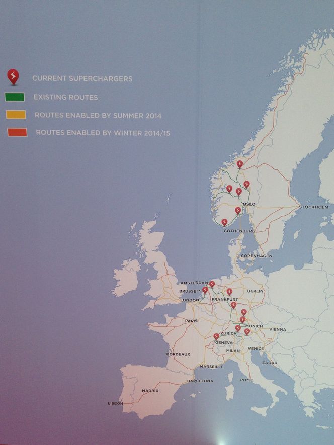 Her er Teslas Europa-planer, slik de blir vist frem under Geneva Motor Show.
