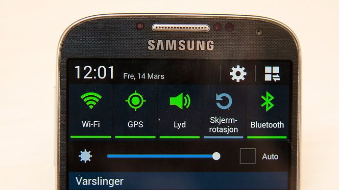 Det er lett å tilpasse snarveiene i varselmenyen.