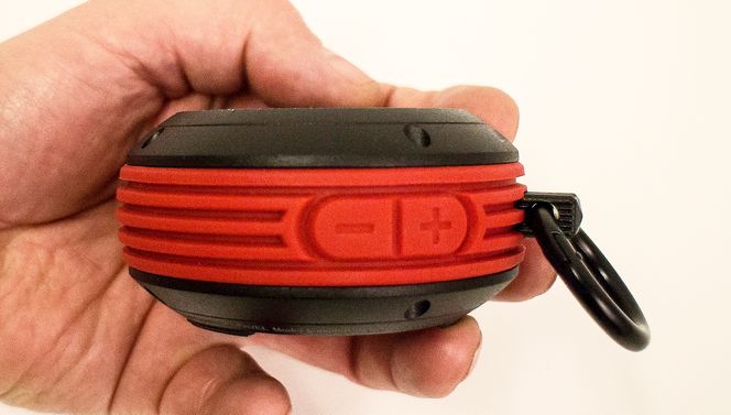 Ikke tykk: Voombox-Travel ruver ikke veldig i hånda.