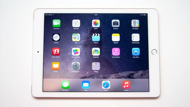 iPad Air 2 er ikke særlig ulikt iPad Air i utforming.