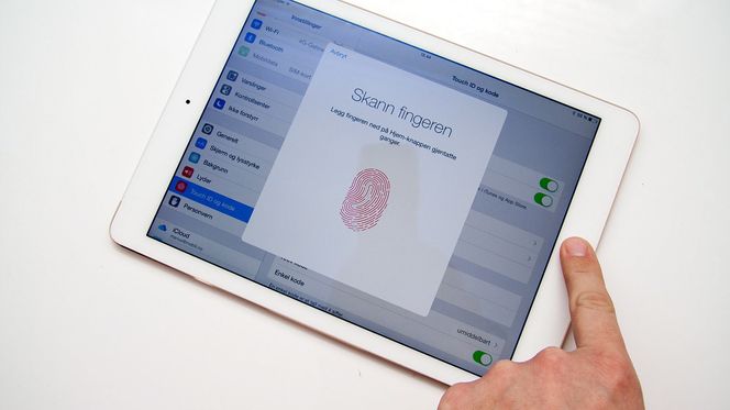 Endelig fingeravtrykkleser på iPad.