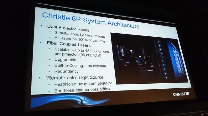 6P-systemet gjør det blant annet mulig å flytte projektoren ut av maskinrommet.