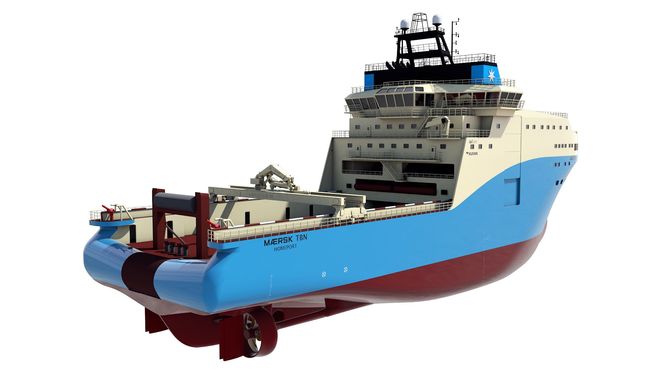 Maersk-fartøyene skal ha en vinsj på 500 tonn og er designet for dypvannsoperasjoner.