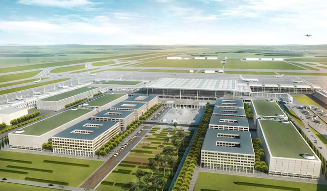 Visjonært: Arkitekt Meinhardt von Gerkans verk skulle være rent og rettlinjet, og flyplassen skulle kalles opp etter hedersmannen Willy Brandt.