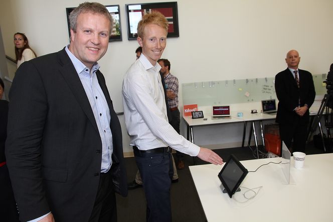 AnbefalerTeknologidirektøren i Elliptic Labs Haakon Bryhni (t.v.) anbefaler norske bedrifter å ta patenter for deres teknologi for å beskytte sine immaterielle verdier.