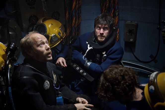 Spiller pionerer: Aksel Hennie og Wes Bentley i «Pionér» Foto: Erik Aavatsmark/Friland Produksjon AS