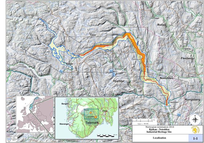 Det aktuelle området som skal nomineres spenner seg fra Hardangervidda til Notodden.