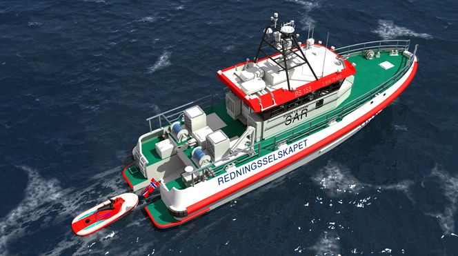 Lett: Redningsselskapet har bygget de siste fartøyene i karbonfiber for å gjøre dem så lette som mulig.