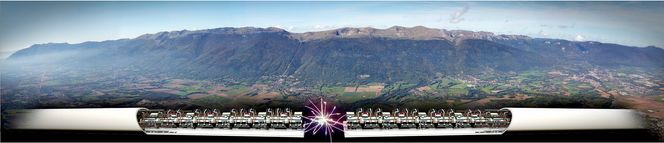 Lang: Clic vil strekke seg opp mot 50 km langs Jurafjellene ved Cern utenfor Geneve. Akseleratoren vil ligge 100–150 m under bakken.