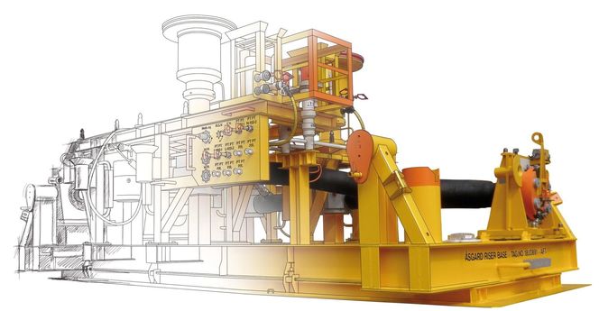 En offshore subsea-komponent kalt en «Riser Base» går fra skisse til CAD-modell og ferdig produkt.