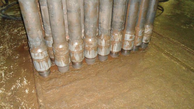 Mindre søl: Slikkepotten sørger for at slopen blir værende i brønnen, og unngår å søle til boredekket.