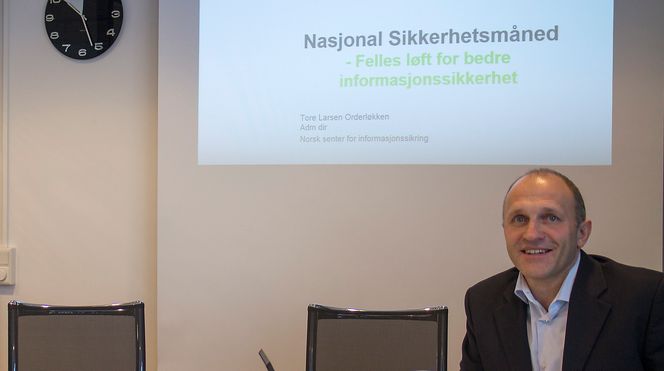 Bedre: Sikkerhetssituasjonen i Norge er bedre på IT-siden, men mange nye trusler dukker opp, så det er ingen grunn til å ta en pust i bakken, mener leder i NorSIS, Tore Larsen Orderløkken
