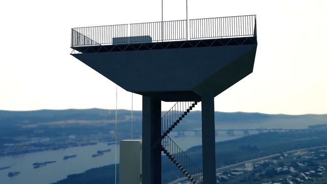 På toppen skal megabygget få et utsiktsplatå. Ikke noe for deg med høydeskrekk.