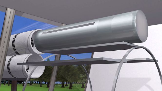 Slik presenterer ET3 kapslene som skal skytes ut i en hastighet på opptil 6.500 km/t.