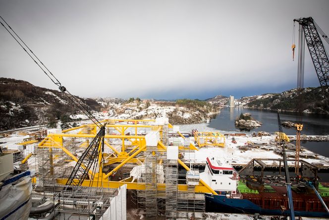 Innrammet: Havbunnskompressoren til Statoil og Aker Solutions kan være starten på et nytt eventyr i norsk oljeindustri. Foto: Håkon Jacobsen