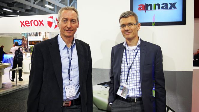 På sporet: Sjefen for Oslo Vognselskap, Erik Lund og prosjektleder Ingvar Fleten var på Innotransmessen i Berlin for å treffe mulige leverandører til ny Oslotrikk.