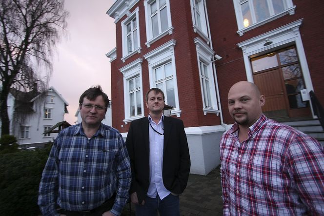 FULL KLINSJ: Safe-tillitsvalgte Roy Erling Furre, Bjørn Asle Teige og Rune Rydningen mener det er full klinsj i Statoil, og at ansatte føler de ikke blir hørt.