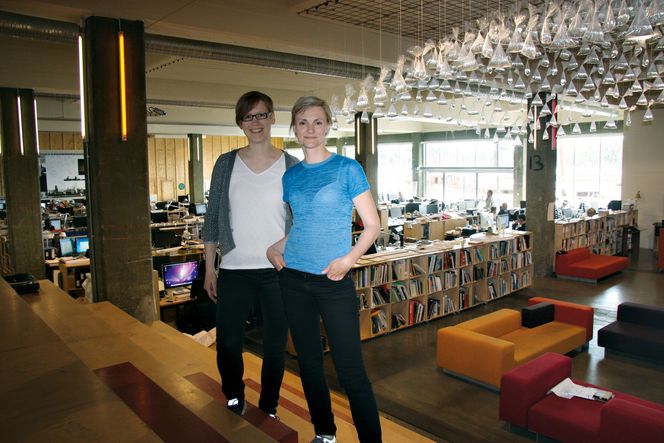 FORANDRING: Tonje Værdal Frydenlund og Tine Hegli, begge fra Snøhetta, er enige om at nye energi- og miljøkrav vil forandre arkitekturen. FOTO: Joachim Seehusen