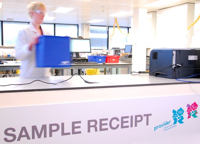 London 2012 unveil Anti-Doping Laboratory with laboratory service providers GlaxoSmithKline (GSK) and laboratory operators King?s College London London OL 2012 anti-doping laboratorium blir forskningssenter etter lekene.